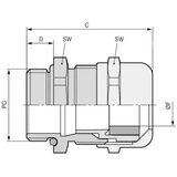  Kabelska uvodnica PG29 mesing prirodne boje LappKabel SKINTOP MSR PG 29 25 kom. Cijene