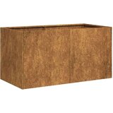 vidaXL Sadilica boja hrđe 80x40x40 cm od pohabanog čelika | shoptok.hr