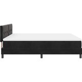 Krevet s opruga kutije s madracem Crna 180 x 200 cm Baršun | Eponuda.com