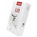  Auto punjač sa duplim USB izlazom 100cm | Eponuda.ba