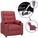  Električni naslanjač vinsko rdeče umetno usnje, (20927521) | Shoptok.si