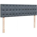  Otomanski krevet s madracem tamnosivi 140x200 cm baršunasti | shoptok.hr