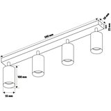  Brilagi - LED RGBW prigušiva spot svetiljka SELE MODERN 4xGU10/6W/230V crna | Eponuda.com