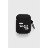 Karl Lagerfeld Ovitek za airpods AirPods 1/2 cover črna barva Cene