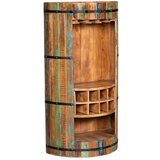 Interia Home & Living Vinski stalak od recikliranog drva u prirodnoj boji za 8 boca, 60x115 cm Kaveri - | shoptok.hr