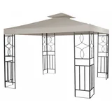 Metalni paviljon Neely 3x3 m taupe