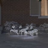  LED Riječni jeleni 4 pcs Bijelo tkanina | shoptok.hr