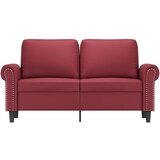 vidaXL Kavč dvosed vinsko rdeč 120 cm umetno usnje, (20988512) | Shoptok.si