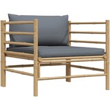  Vrtna sofa od bambusa s tamnosivim jastucima | Eponuda.com