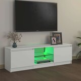 TV ormarić s LED svjetlima bijeli 120 x 30 x 36 cm | shoptok.hr