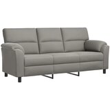  Set sofe 3 pcs Svjetlosiva Baršun - Svjetlosiva 1-sjedalo + 2-sjedalo (120 cm) + 3-sjedalo | shoptok.hr