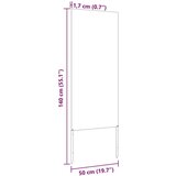  Privatnost u vrtu Crna 50 x 140 cm Hladno valjana čelična | shoptok.hr