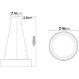 Globo VISEČA LED-SVETILKA KEMP 2700/4000/6000 K 230 V | Shoptok.si