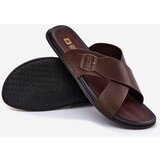 Big Star Leather Men Slippers With Buckle | Shoptok.si