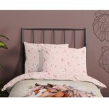 Good Morning Ružičasta/smeđa pamučna dječja posteljina za krevet za jednu osobu 140x200 cm Avera – | shoptok.hr