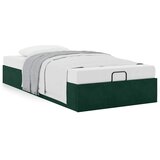  Okvir za krevet bez madraca tamnozeleni 90x190 cm baršunasti | shoptok.hr