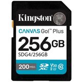 Kingston SD Card 256GB, Canvas Go! Plus, SDXC Class10 UHS-1 U3 V30 ( SDG4/256GB ) Cene