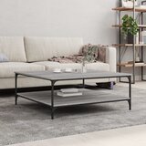 vidaXL Klubska mizica siva sonoma 100x100x40 cm inženirski les Cene