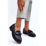 S. BARSKI Leather Loafers Half-Boots on Flat Heel Black SBarski HY335 | Shoptok.si