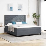  Krevet s opruga kutije Tamno siva 180 x 200 cm Baršun | shoptok.hr