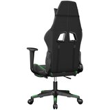  Masažni gaming stol z oporo za noge črno in zeleno umetno usnje, (21152209) | Shoptok.si