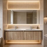 Hanah home kupatilski ormarić sa lavaboom zen, 120 cm, svetli orah Cene