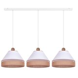  Duolla - Luster na sajli AVIGNON 3xE27/15W/230V bela/braon | Eponuda.com