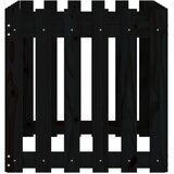  Vrtna sadilica s izgledom ograde crna 60x60x60 cm od borovine | shoptok.hr