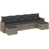 vidaXL 7-dijelni set vrtnih sofa sivi od poliratana | shoptok.hr