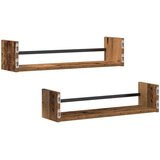  Polica na zidu Zidne 2 pcs Staro drvo 60 x 16 x 14 cm | Eponuda.com