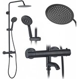 REA Bath REA LUNGO CRNI TUŠ S TERMOSTATOM | shoptok.hr