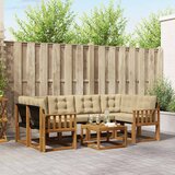  Set vanjskih sofa 7 kom. Prirodna i bež | shoptok.hr