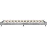 vidaXL Posteljni okvir betonsko siv 90x200 cm inzenirski les | Shoptok.si