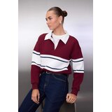 TRENDYOLMILLA ženski duks Twoaw26Sw00119, burgundac-bordo | Eponuda.com