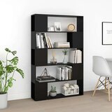 vidaXL Ormarić za knjige / sobna pregrada crni 100x24x155 cm iverica | shoptok.hr