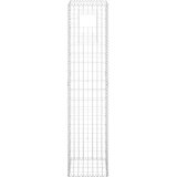  Gabionske stupne košare 2 kom 40 x 40 x 180 cm željezne | shoptok.hr