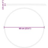 Stolna ploča krem Ø 60 x 2,5 cm mramorna | shoptok.hr