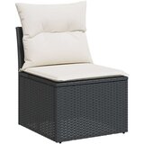  10-dijelni set vrtnih sofa s jastucima crni od poliratana | shoptok.hr