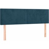  Uzglavlja tamnoplava 144x5x78/88 cm baršunasta | shoptok.hr