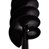 Jeklen spiralni vrtalni sveder za zemljo z ročajem 80 mm črne barve, (21366903)