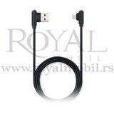  usb kabal micropack gripline charge & sync I-124PVC dual plugs l shape 2.4A lightning crna | ePonuda.com