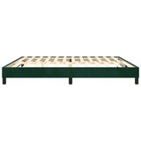  Okvir za krevet s oprugom tamnozeleni 200x200 cm baršunasti | shoptok.hr