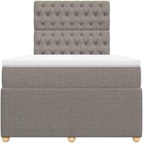 Krevet s oprugama i madracem smeđesivi 120 x 190 cm od tkanine | shoptok.hr