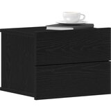  Noćni ormarić 2 kom Crni hrast 40x30x30 cm Od čvrstog drveta | shoptok.hr