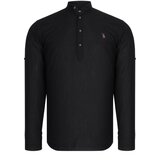 Dewberry G783 HAKIM COLLAR MEN'S SHIRT-BLACK Cijene