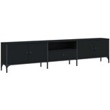 TV ormarić s ladicom crni 200 x 25 x 44 cm konstruirano drvo | shoptok.hr