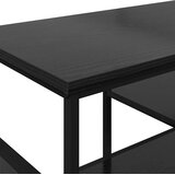 vidaXL TV ormar Crni hrast 100 x 35 x 45 cm Obrađeno drvo i čelik | shoptok.hr