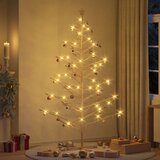 vidaXL Drveno božićno drvce Prirodna 210 cm Masivna borovina | shoptok.hr