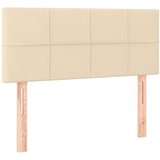  Box spring postelja z vzmetnico krem 80x200 cm blago, (20893762) | Shoptok.si