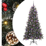vidaXL Umestno božično drevo med 300 LED Zelena 114 x 114 x 210 cm | Shoptok.si